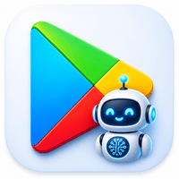 Google Play sync with AI analysis icon