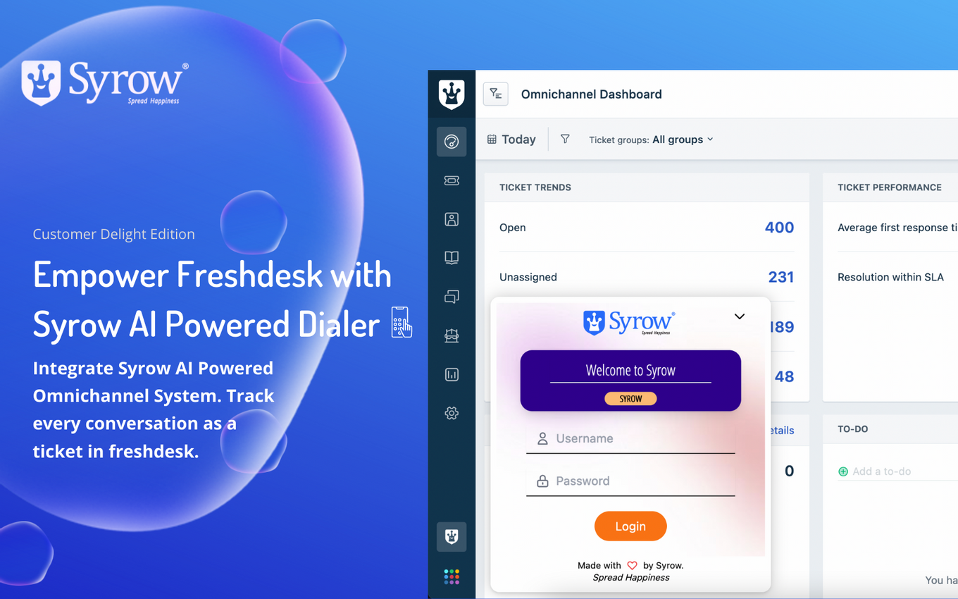 Freshworks Syrow - AI + Human Support Integration | Freshworks Marketplace