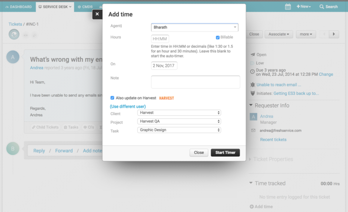 Freshworks Harvest Integration | Freshworks Marketplace