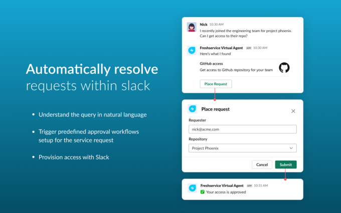 Freshworks Servicebot for Slack Integration | Freshworks